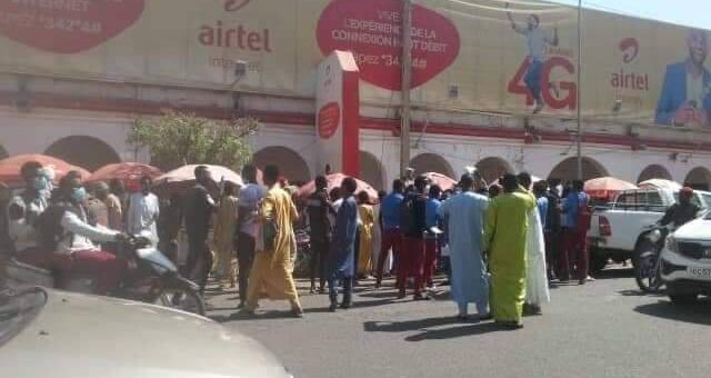 Protest at Airtel